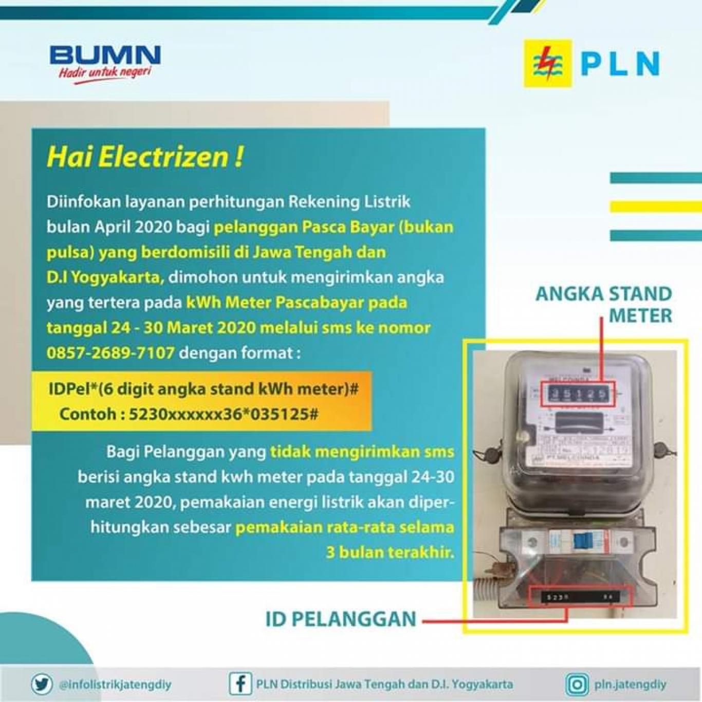 INFORMASI BAGI PELANGGAN LISTRIK PASCA BAYAR